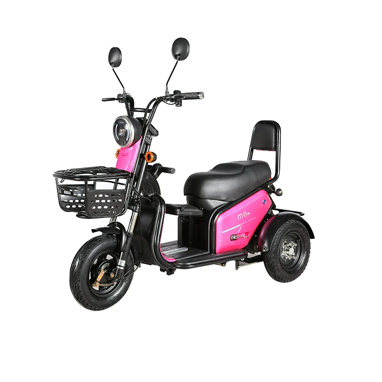 
Comfortable armrest high quality material basket tricycles 3 wheel electric 