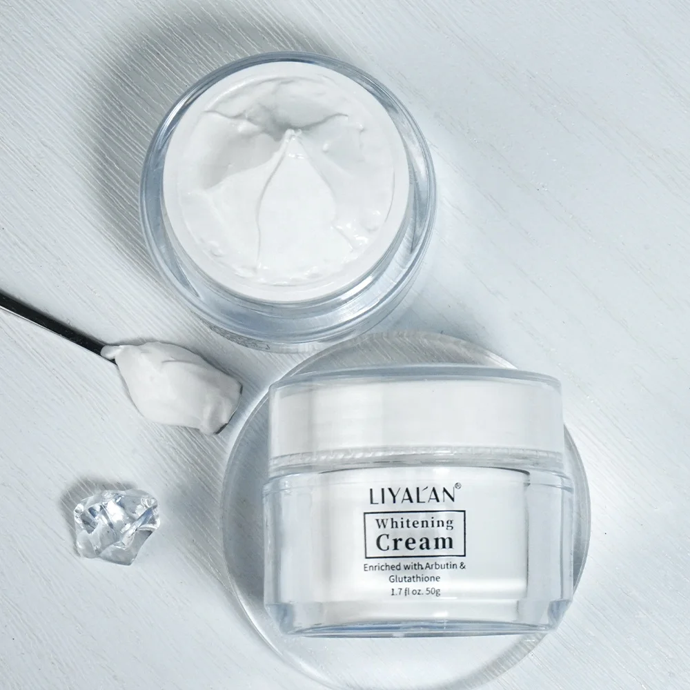 Private Label Lighten Dark Spots Nicotinamide Skin Brightening Arbutin Kojic Acid Whitening Face Cream