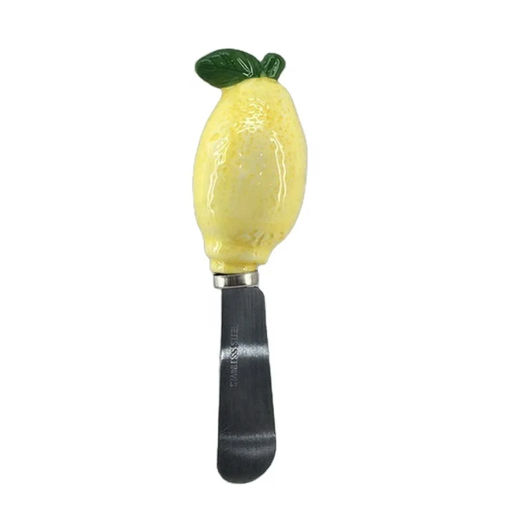 Dolomite orange shaped handle with stainless steel butter spreader knife for Amazon (62509241092)