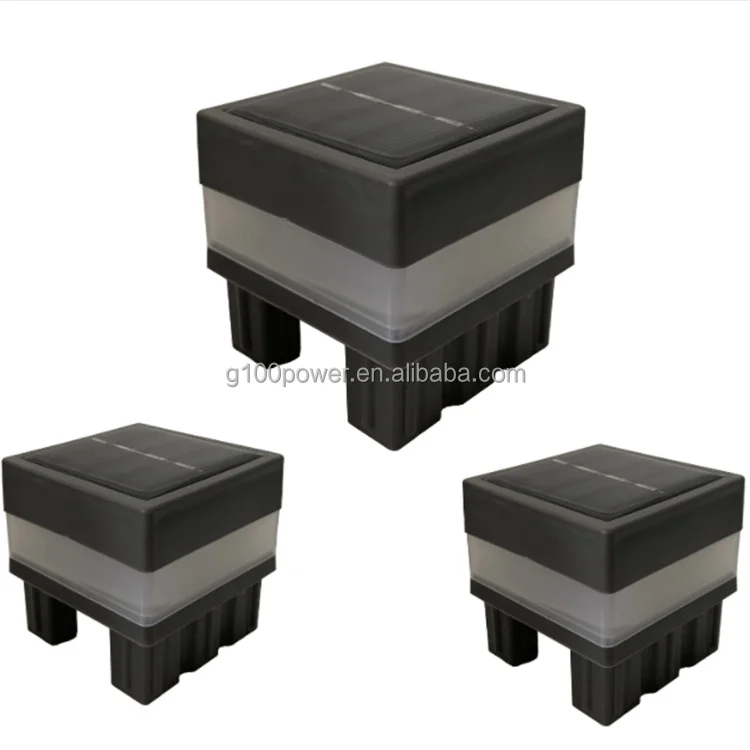 2 5 'x 5' квадратный Солнечный забор столб свет для железных заборов граница бассейна и жилых помещений