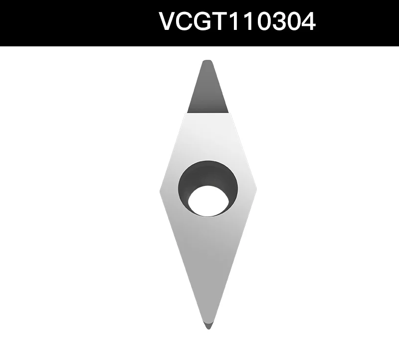 Qiye diamond Insert PCD VCGT series PCD router bits set CNC cutting tools for aluminum copper