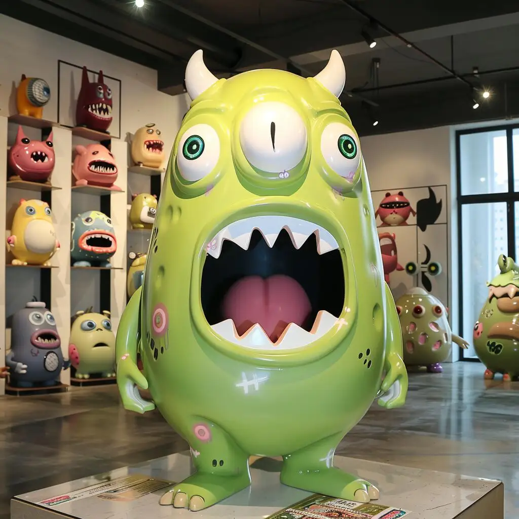 Large fiberglass cartoon animals Manufacturers customize large outdoor sculptures Large shopping mall outdoor cartoon sculpture