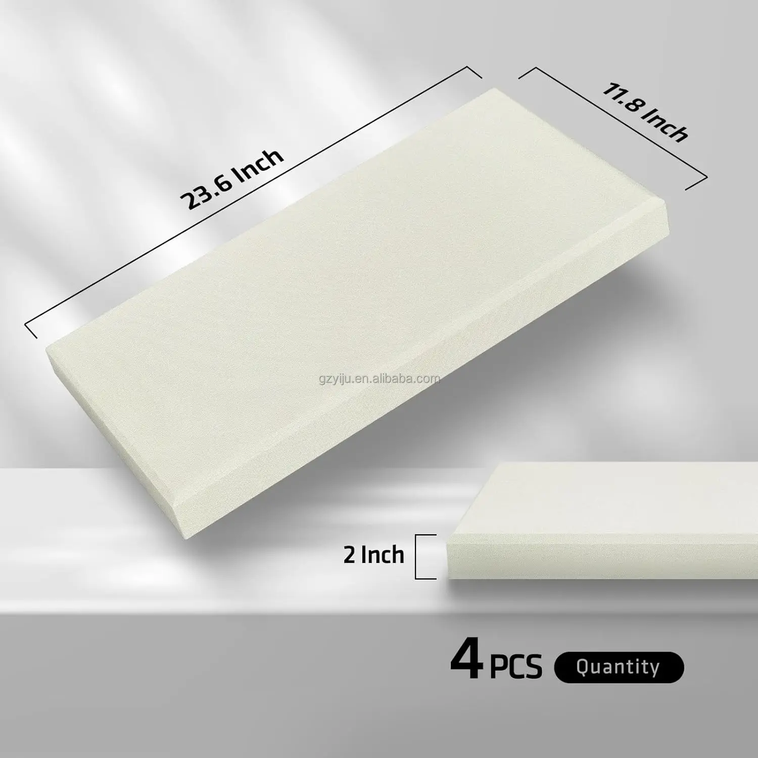 Same-Day Shipping High Resilience Sound Deadening Bevel Edge Fabric Acoustic Panel For Studio Record