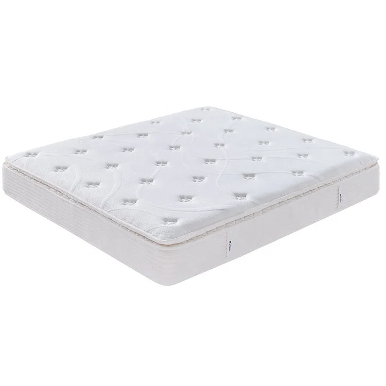 High quality king size bed furniture zone pocket spring queen 10 inch gel memory latex foam mattress topper