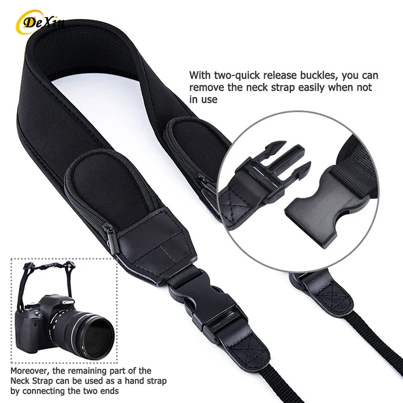 Hot Sold Camera Neck Strap Belt Neoprene Nylon Neck Custom Shoulder Strap Sling Belt Gift for Canon Sony DSLR SLR Camera