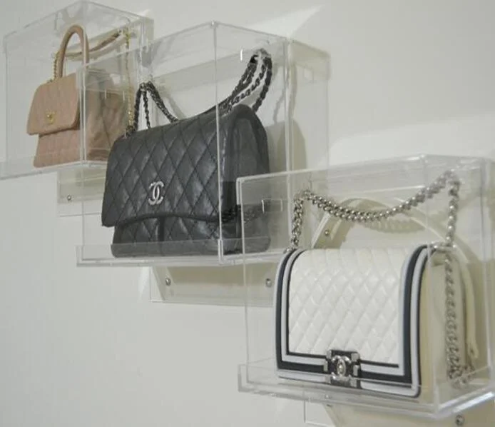 VONVIK Wholesale High Quality Clear Acrylic Luxury Hand Bag Display Box Stand