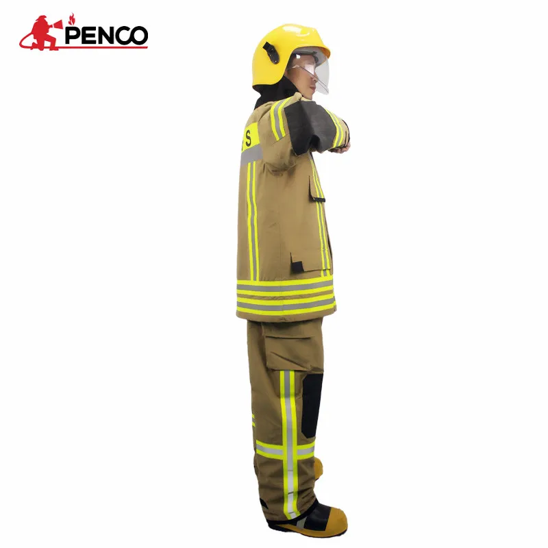 China manufacturer fire fighting suit firefighter clothing