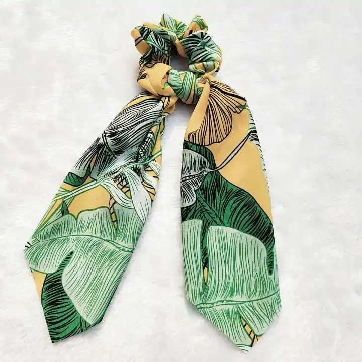 Factory satin hair band ponytail holder Hair Ties Scrunchies