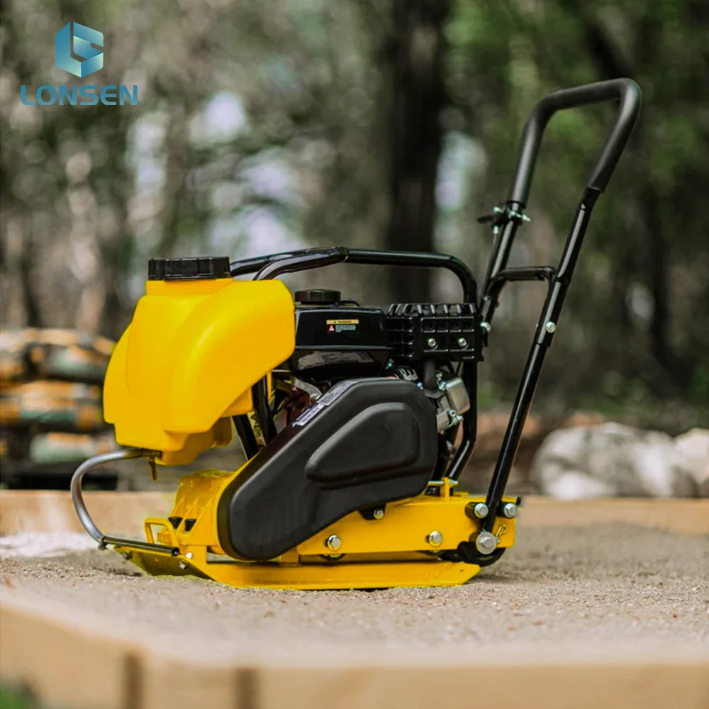 High Quality C90T Plate Compactor Gasoline Low Noise Level Manual Vibrating Plate Compactor with water tank