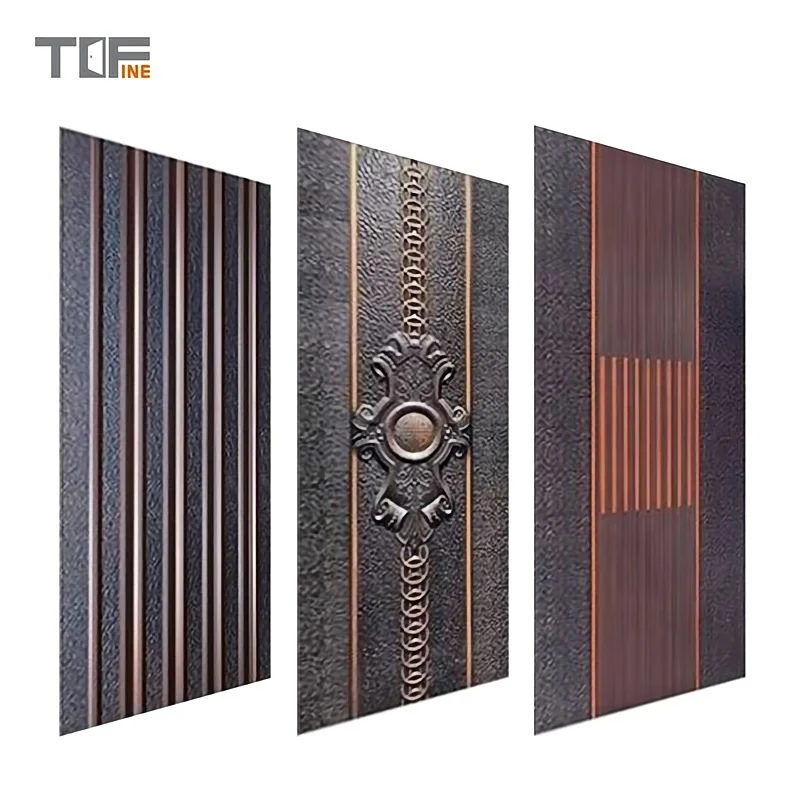 American Steel Doors Panel Security Metal Interior Swing Knock-down Frame 6 Panel Steel Panel Door
