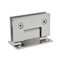 Стеклянная душевая кабина для ванной комнаты, настенное крепление, латунная стеклянная дверная петля