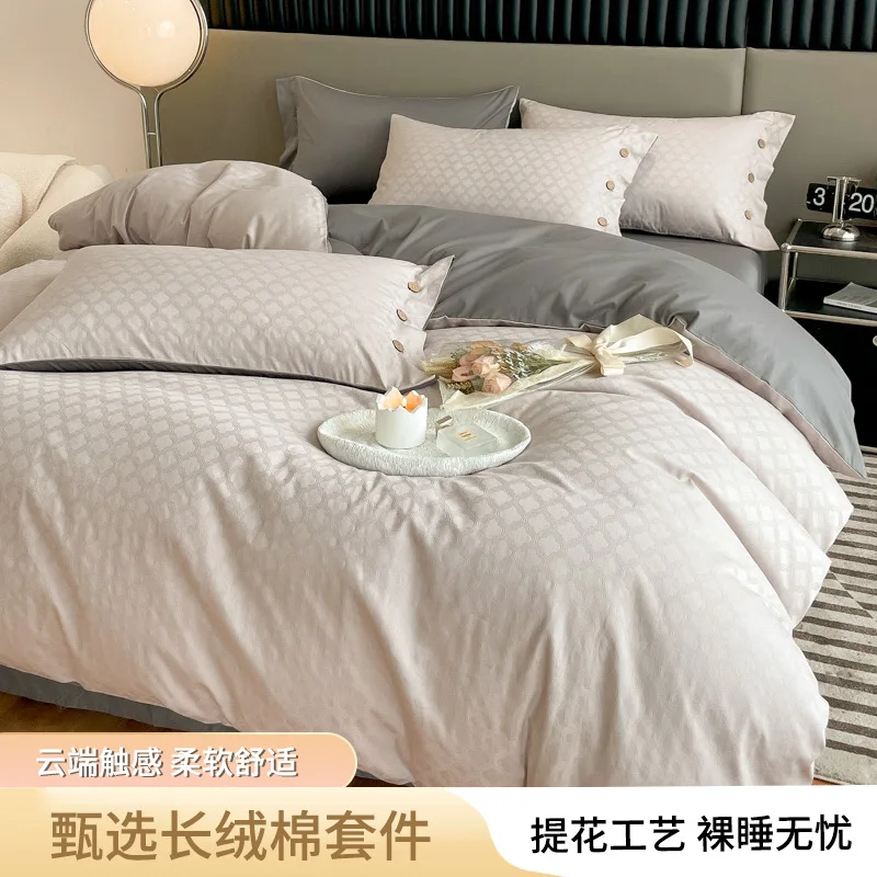 SP81 Factory Stone washed natural 100% pure flax french linen bedding linen pillowcase bed sheet sets