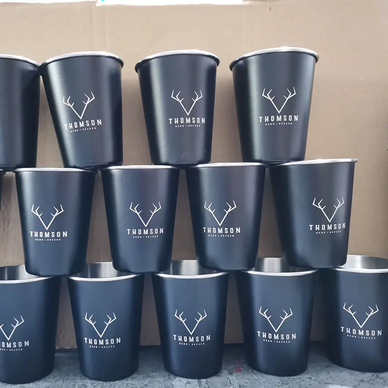 14oz 20 oz tumbler Stainless Steel Camping 500ml Vaso De Pinta Personalizado De Reusable Cup 16oz Customize Pint Glass 17oz Mug