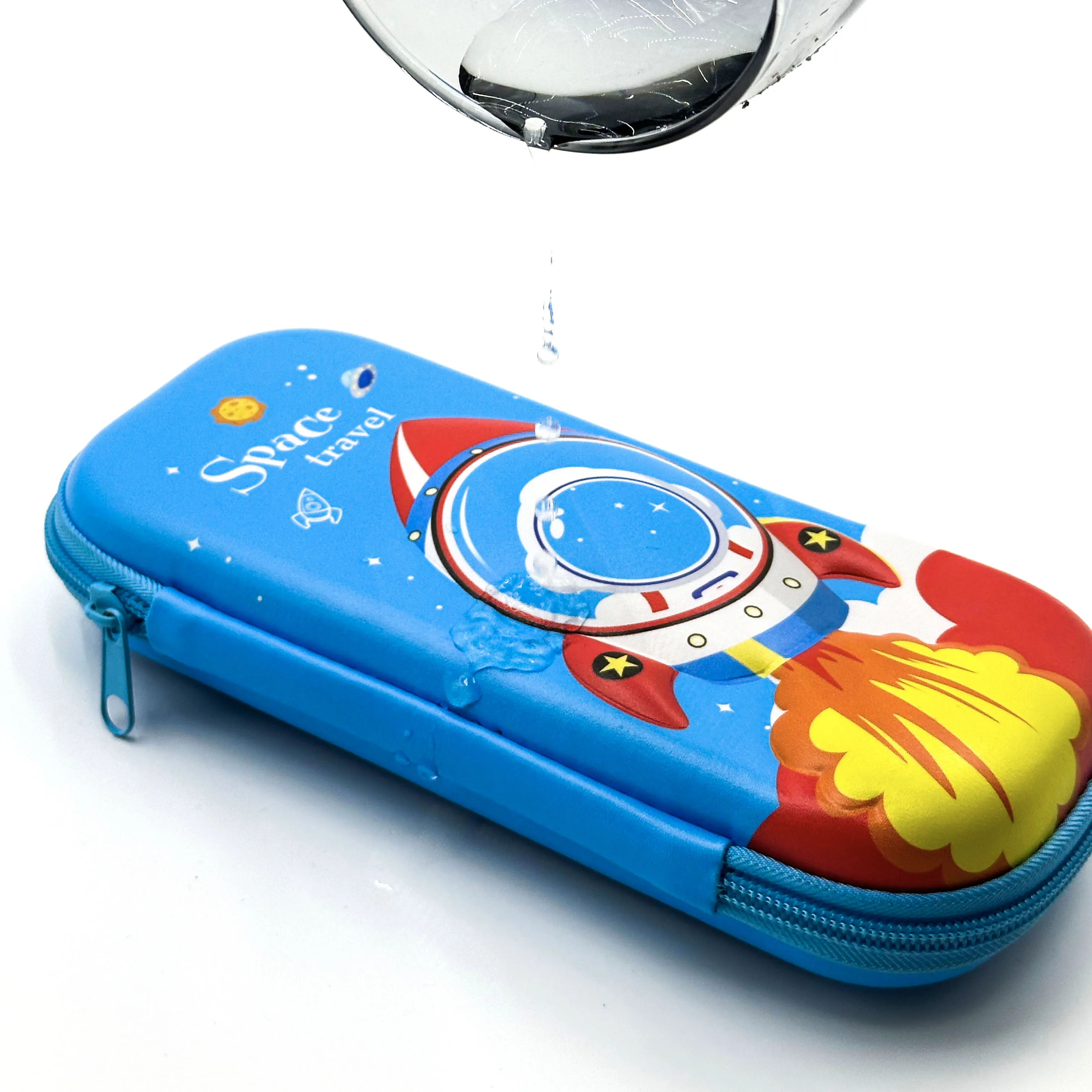 Large Capacity Handle Pencil Case Canvas Student Pencil Case Creative Multi Functional Stationery Bag Novelty Type