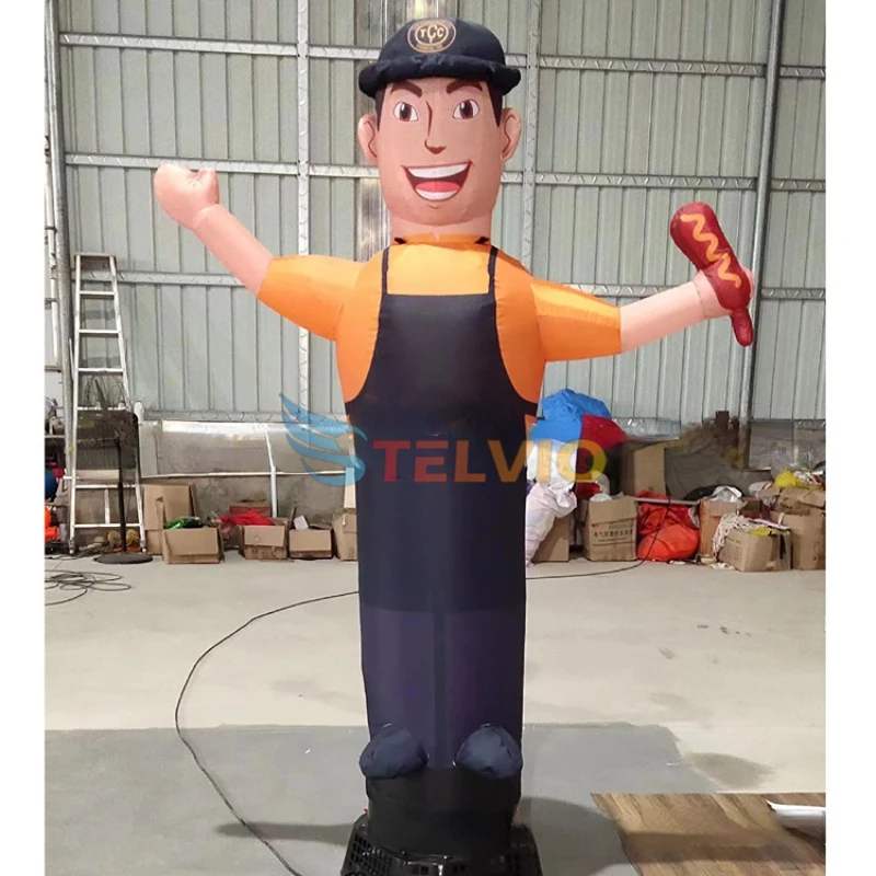 Wind Dancing Sky Waving Star Welcome Hand Tube Man Signs Advertising Inflatable Air Dancer For Business