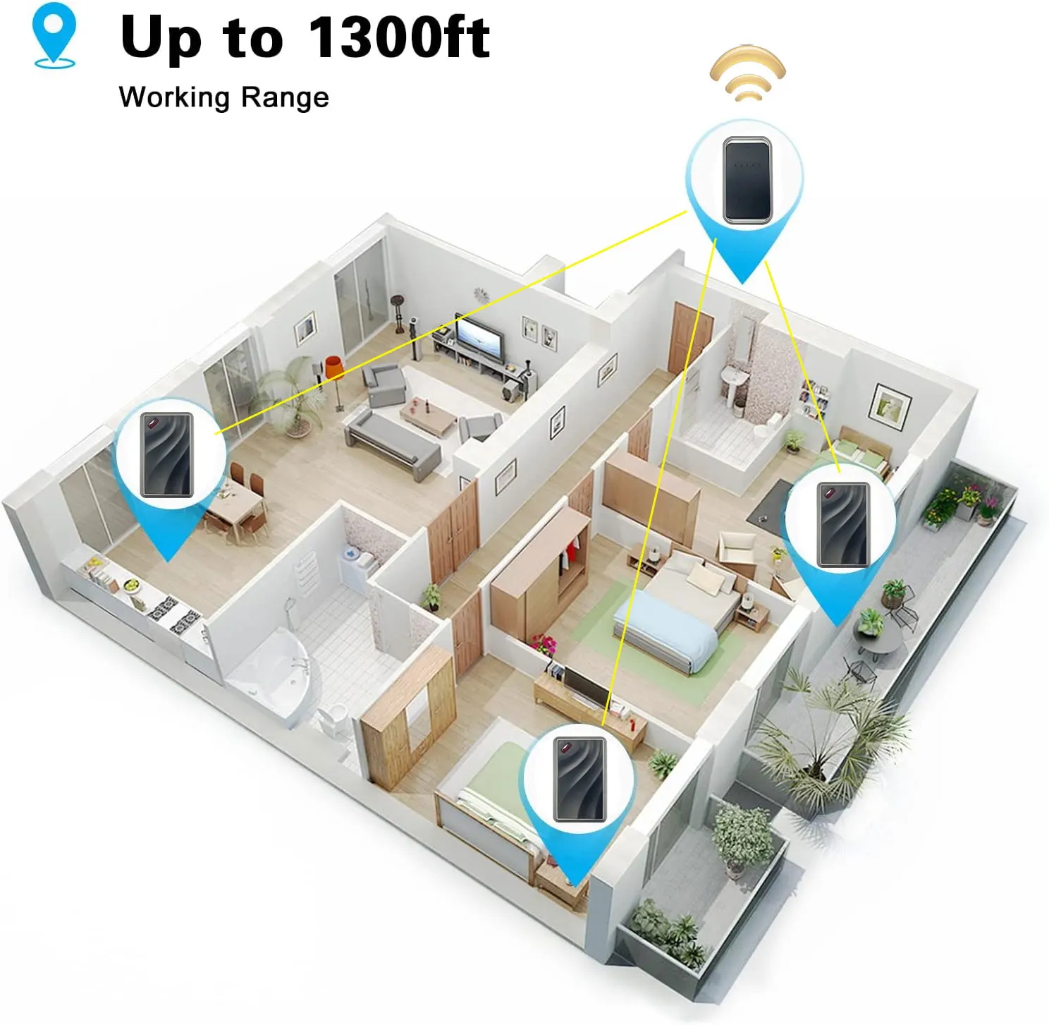 XINHUI M013Y DC push button Apartment wireless remote door bell chime battery operated waterproof wireless doorbell