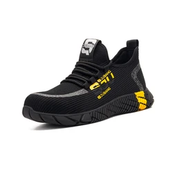 Dong Fashion for men man Anti slip Steel Toe  Sport Light weight Industrial Work sefty safty Safety Shoes