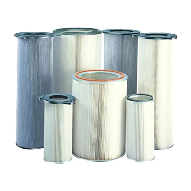 Air Filter Dust Collection Industrial Cartridge Polyester PTFE Pleated Paper Stainless Frame Customized Air Filter