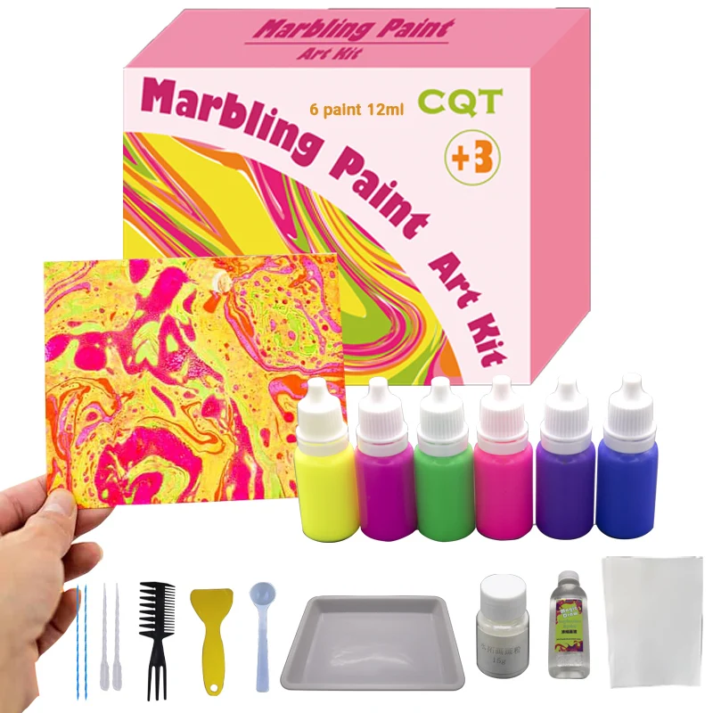  Mu marbling покраска воды мрамора картина комплект для