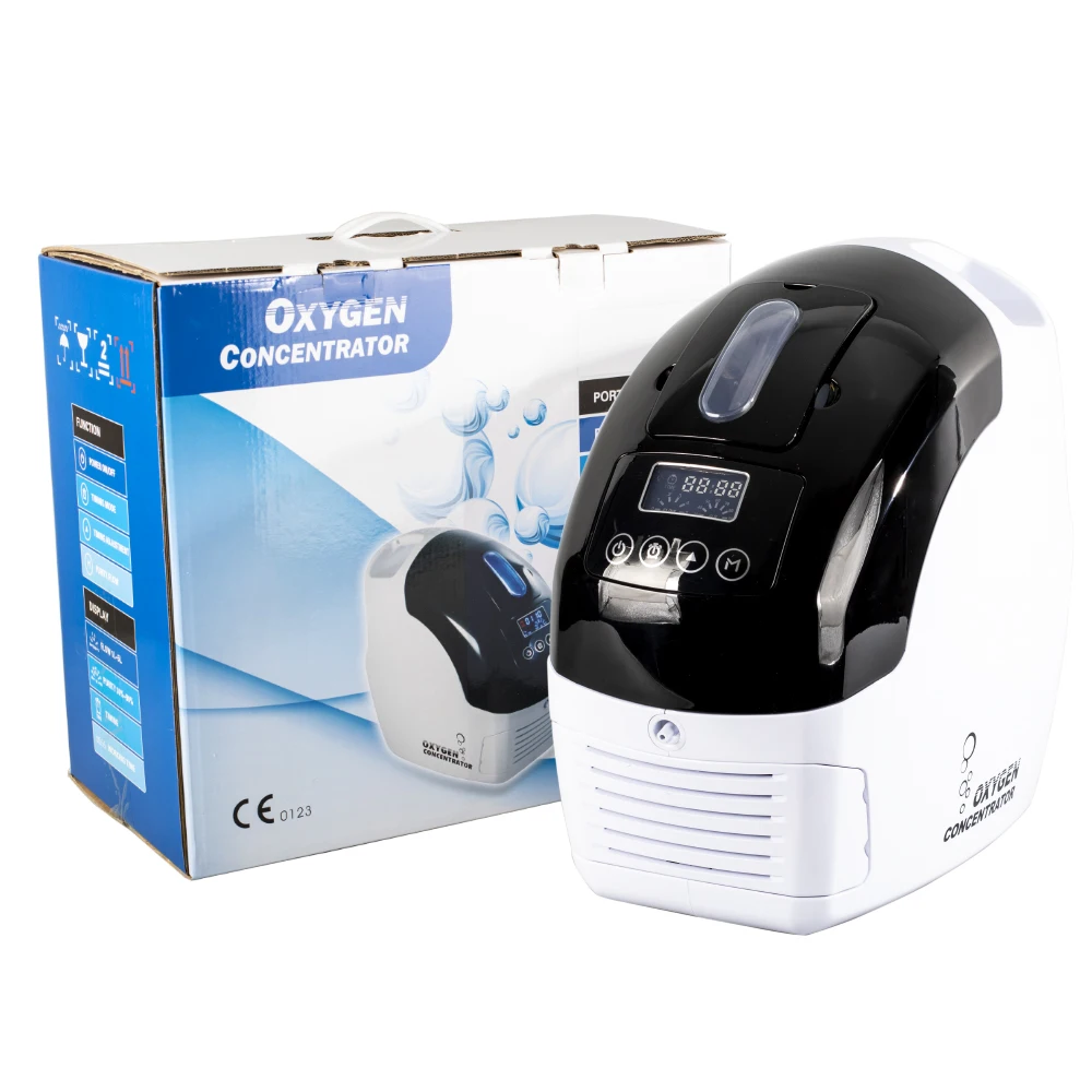 Portable 1l oxygen concentrator with spray gun for beauty salons