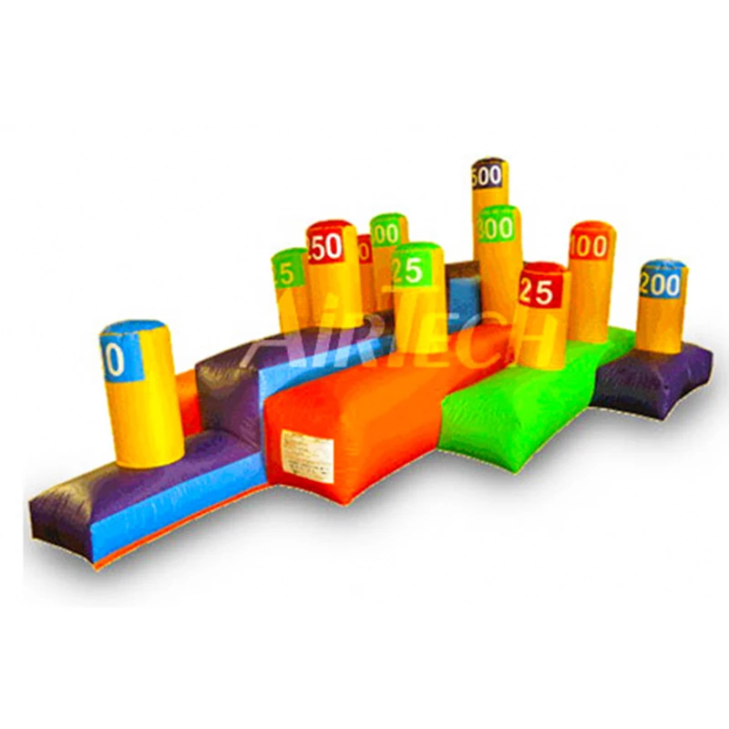 PVC bounce sport game inflatable ring throwing game set inflatable ring toss game for family party
