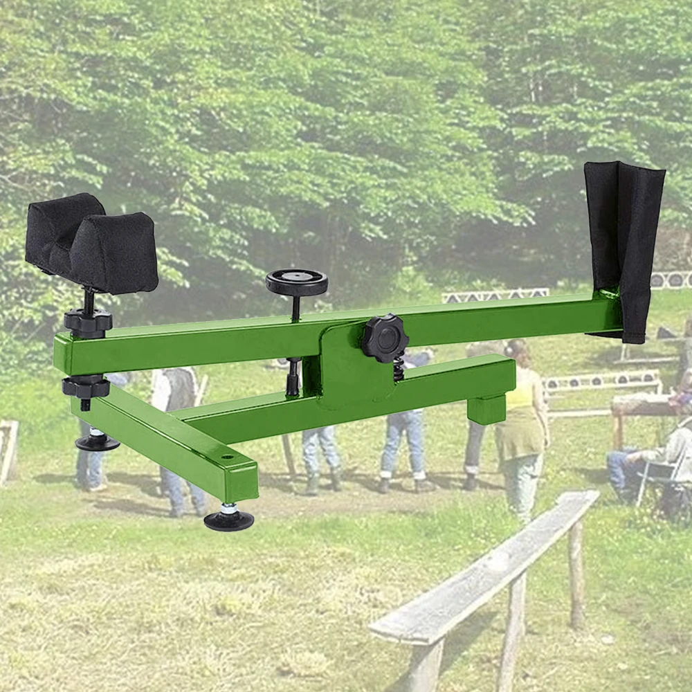 Dark green black shooting  bench rest Gum vise/ Steel Shooting Rest