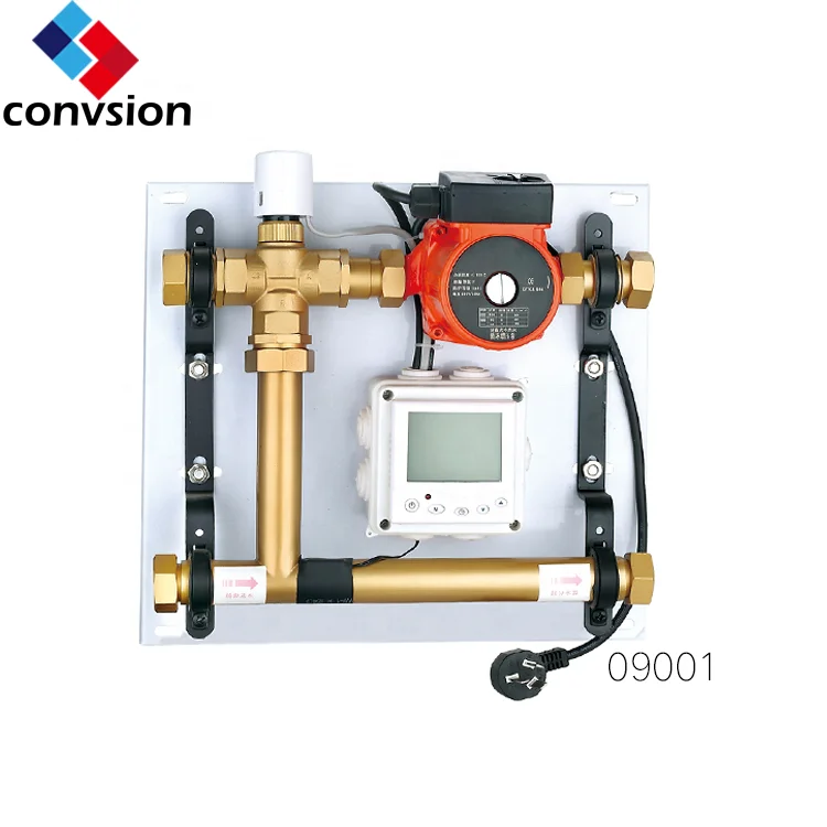 Under Floor Heating System Heating Water Delivery Water Manifold Mixture System Water Mixing Valve