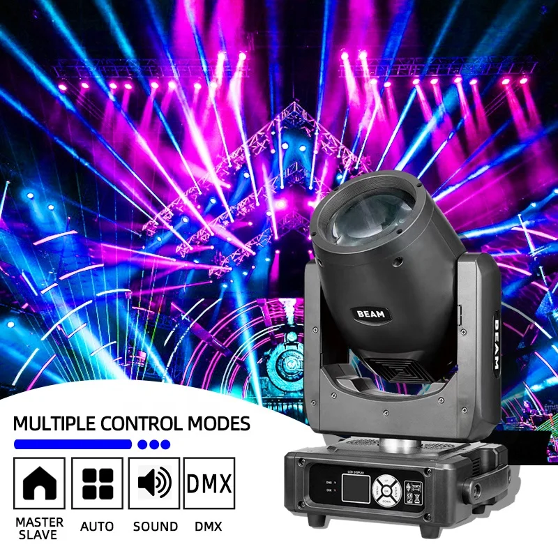 HONGHE Stage Lights Small Mini 230 watt Lamp Sharpy 230W 7r Beam Moving Head Light for Wedding DJ Night Club