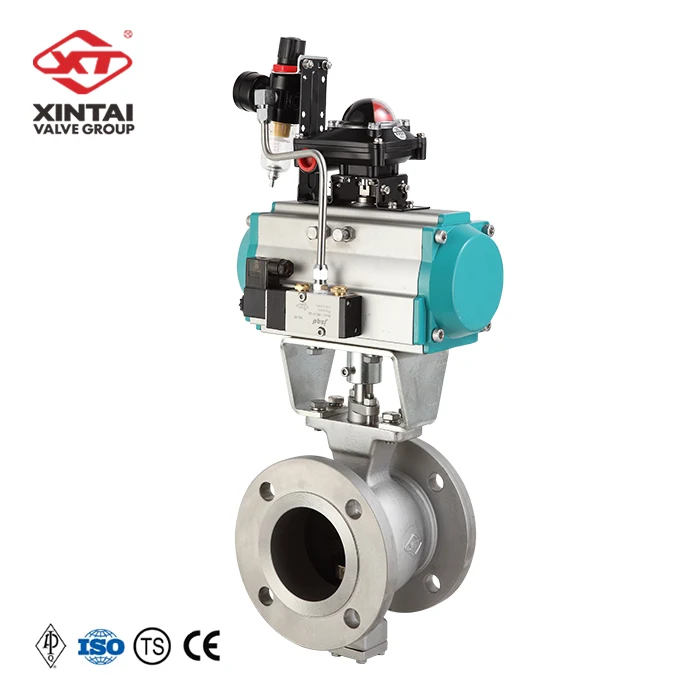 
Xintai VQ640Y-150LB Hard Seal API WCB 3 inch V Type Pneumatic Control Ball Valve 