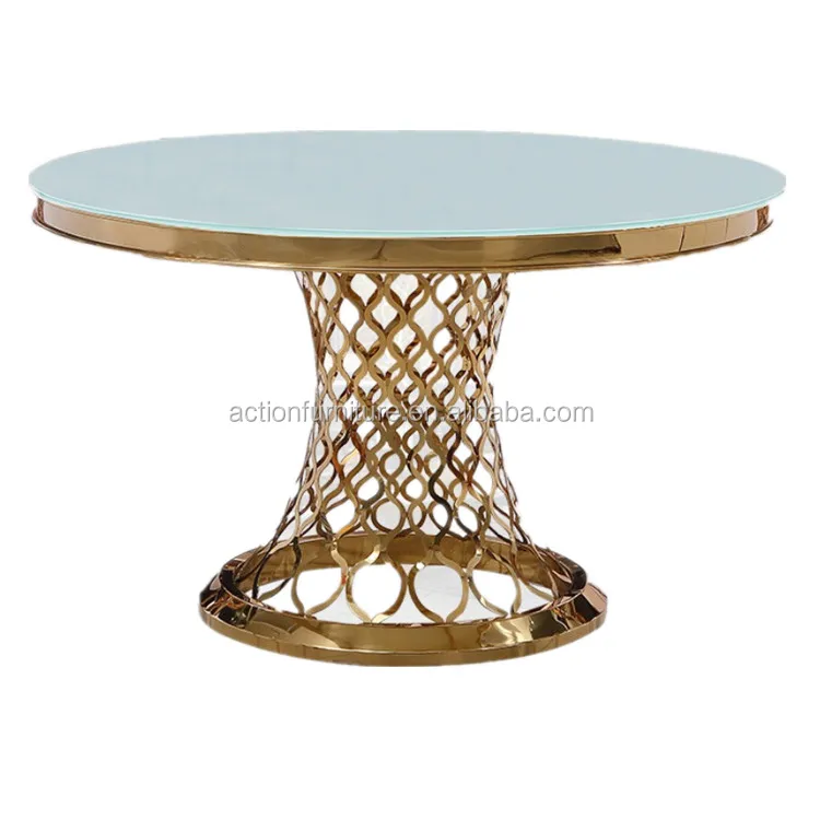 Wholesale stainless steel mirror glass top marble top oval table for wedding party banquet hotel dining