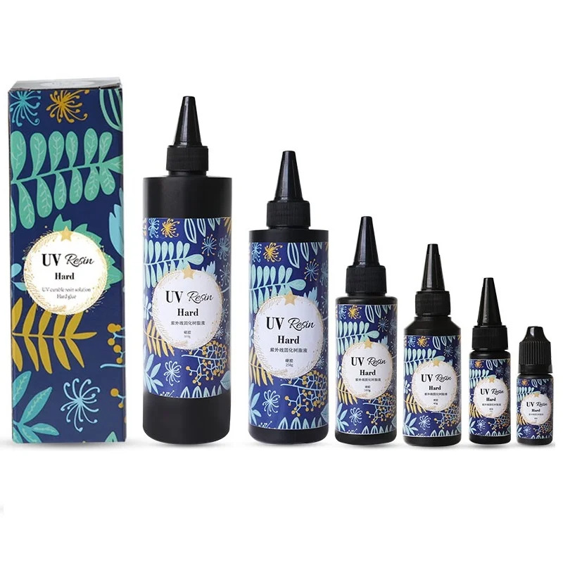 In Stock blue bottle high transparent UV glue 60g for DIY with 6 months Shelf Time