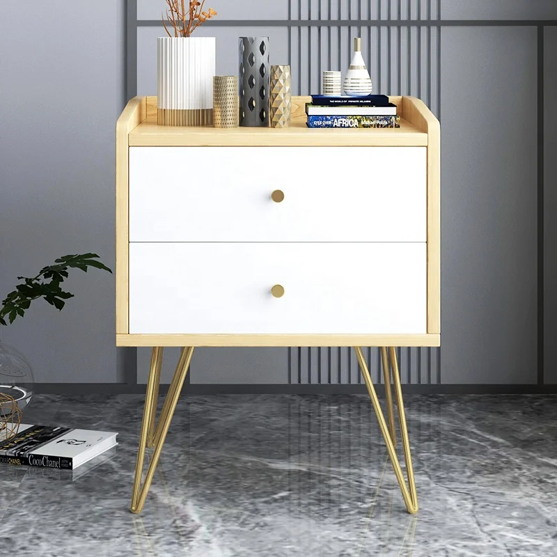 Modern Style  Bedside Table Storage cabinet Nightstand Bedroom Night Table
