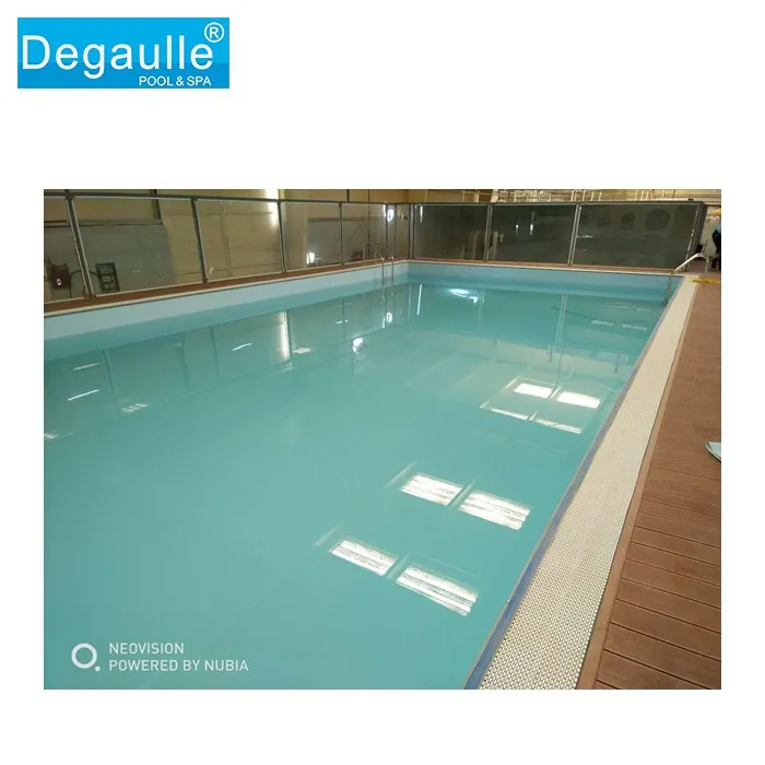 Steel Structure Fiberglass linner Swimming Pool Inground/Restangular Whole Swimming Pool for garden large padding swimming pool