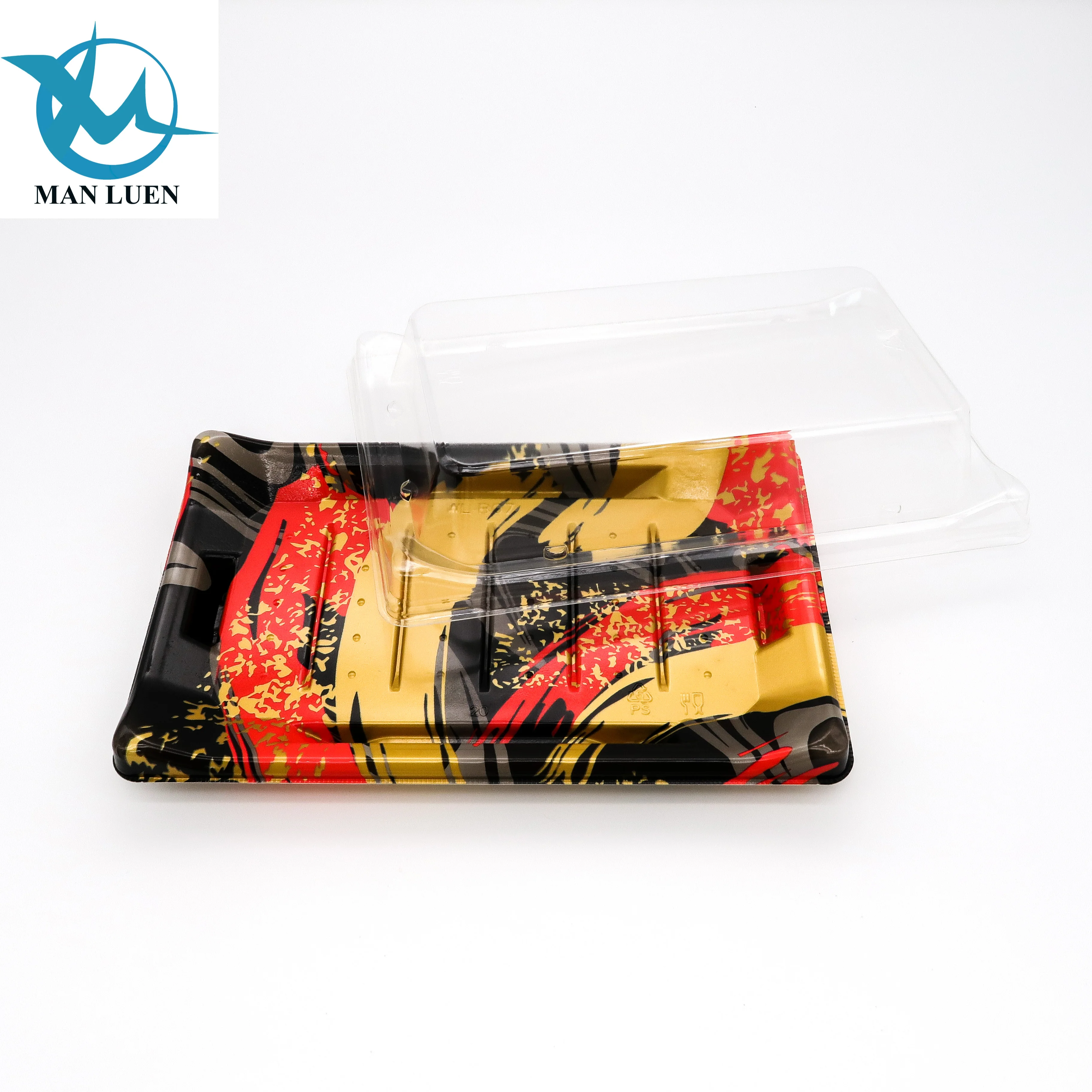 Disposable Plastic Sushi tray with Lid