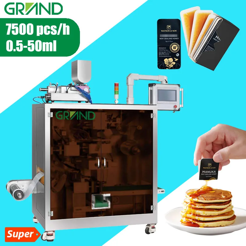 Новинка 2022, автоматическая портативная упаковочная машина для жидкого шампуня, меда