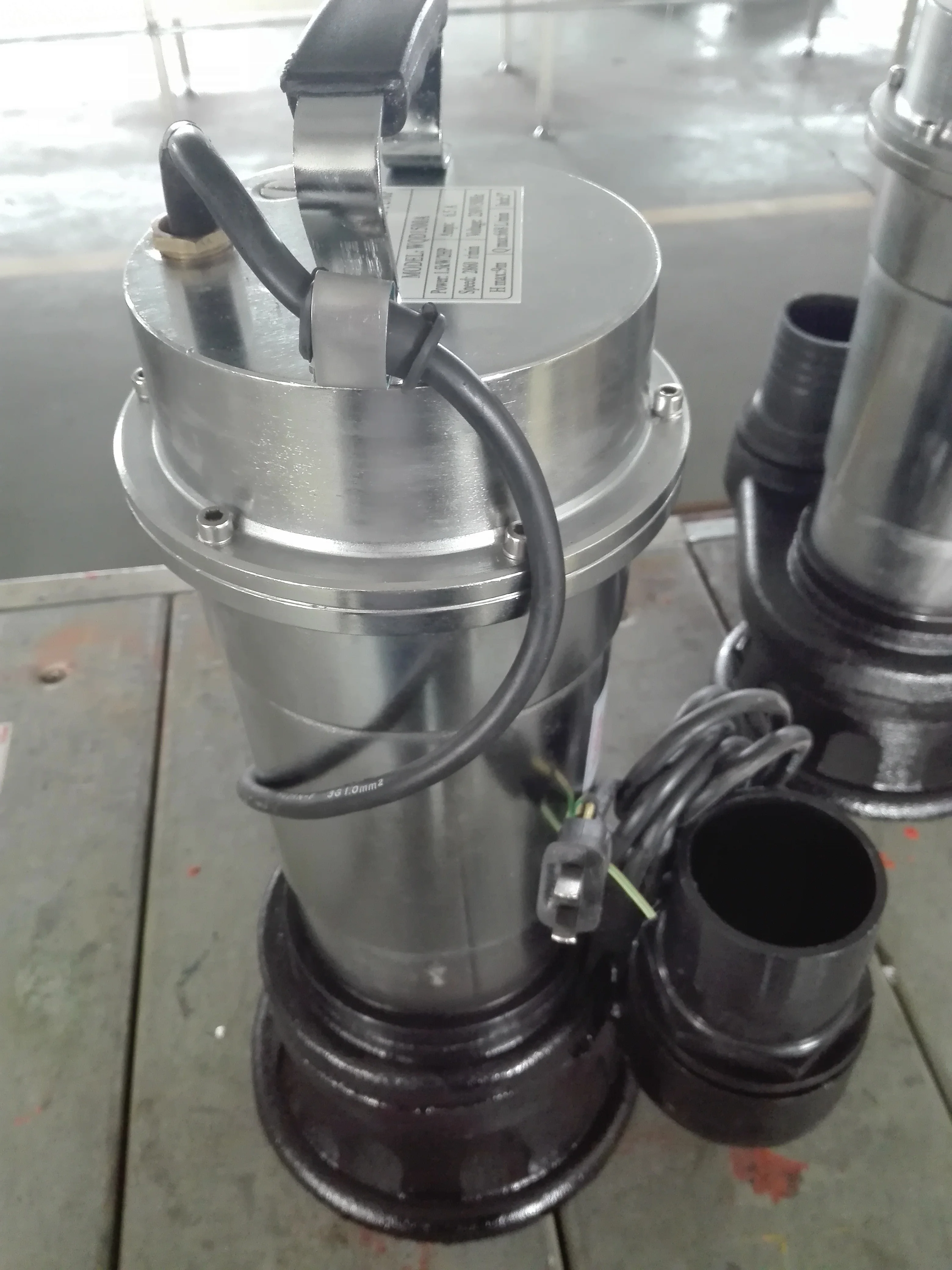Однофазный Портативный Погружной грязевой насос для сточных вод 2HP с