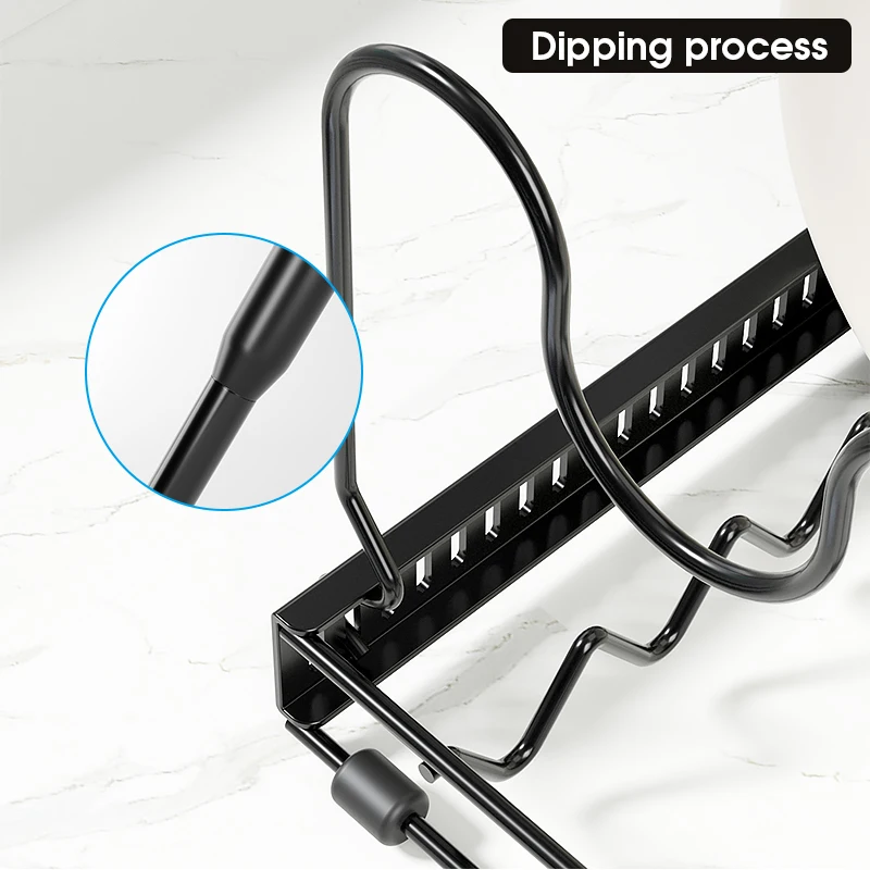 Hot Sale Standing Adjustable Kitchen Baking Pan and Pot Holder Rack Shelf Organizer for Cabinet Storage