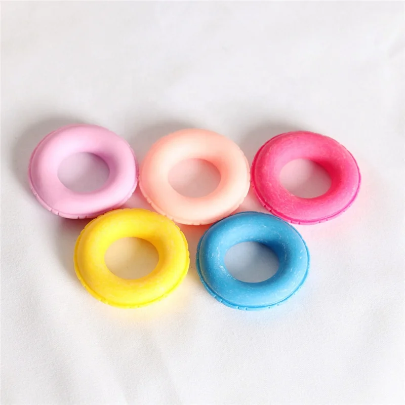Miniature Dollhouse Swimming Buoy Lifebelt Ring Ornaments Colorful Swim Ring Toys For Doll House Party Decoration