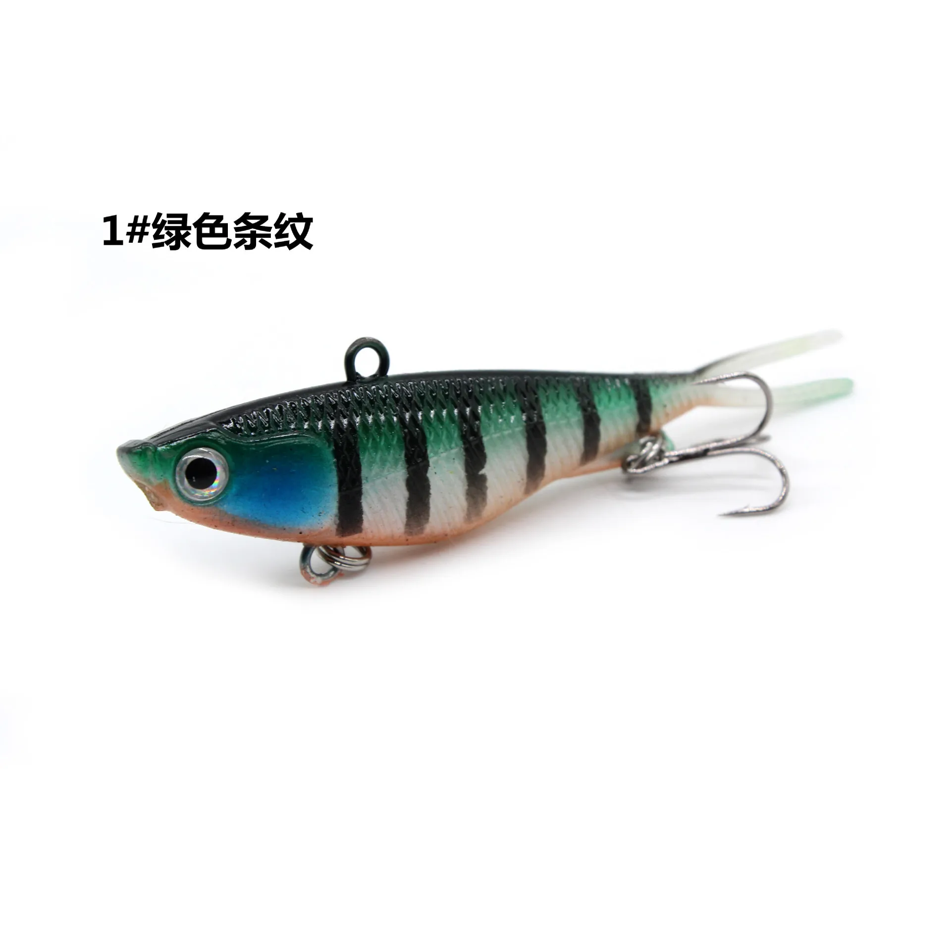 2020 9.5cm/21g Hot Sell Split Tail 95mm Soft jig jigging Lure Red lead Head PVC Plastic Soft Vibe Lure