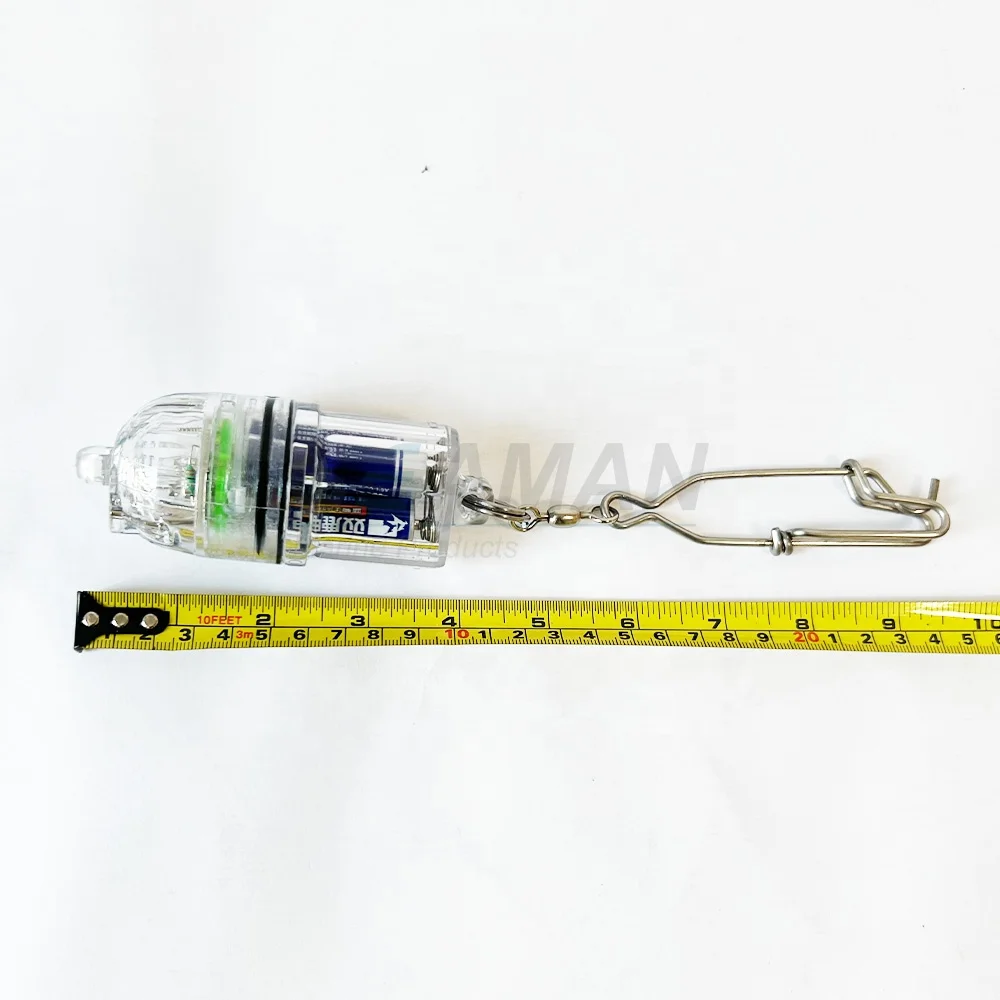 Water activated Deep Drop Fish Attracting light with stainless steel Clip for Swordfish, Tilefish, Halibut, Tuna, Grouper