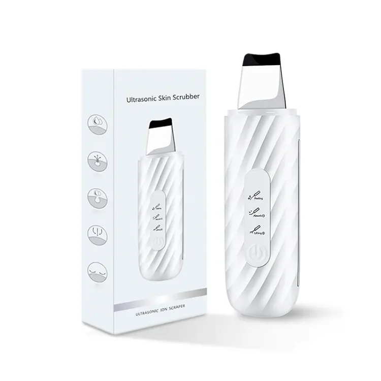 Ultrasound Beauty Instrument Portable Sonic Spatula Facial Ionic Peeling Beauty Machine Facial Ultrasonic Skin Scrubber