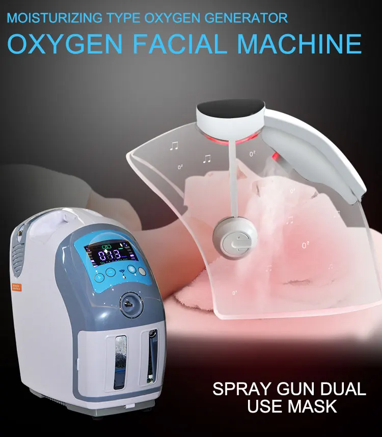 Oxygen Dome Machine O2toderm LED Mask with Dome US Plug Oxygen Jet Facial Therapy Device Derma Peel Oxygen Maker for Eye Area
