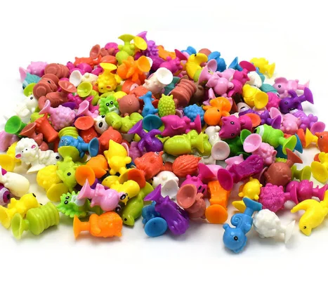 Mini Monster Sucker Capsule Model Little Cartoon Anime Animal Action Figures Suction Cup Puppets Toys For Children