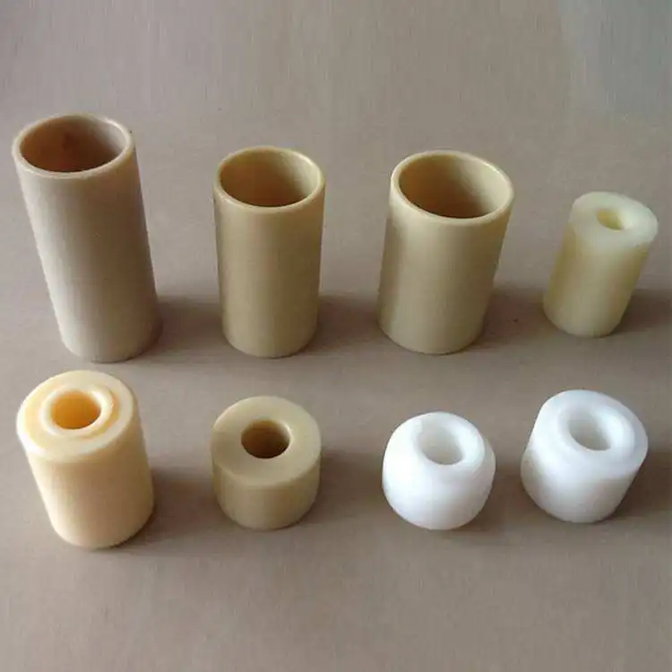 custom low friction bearing nylon sleeve professional cnc machining plastic bushing