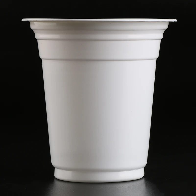 360B 12oz  custom white plastic yogurt packaging cups