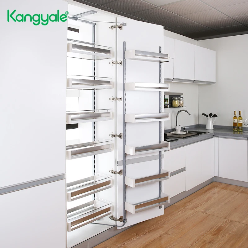 ME040460 New Design Kitchen Organizer 6/5/4/2 Layer Tall Unit Pull Out Pantry Storage Basket