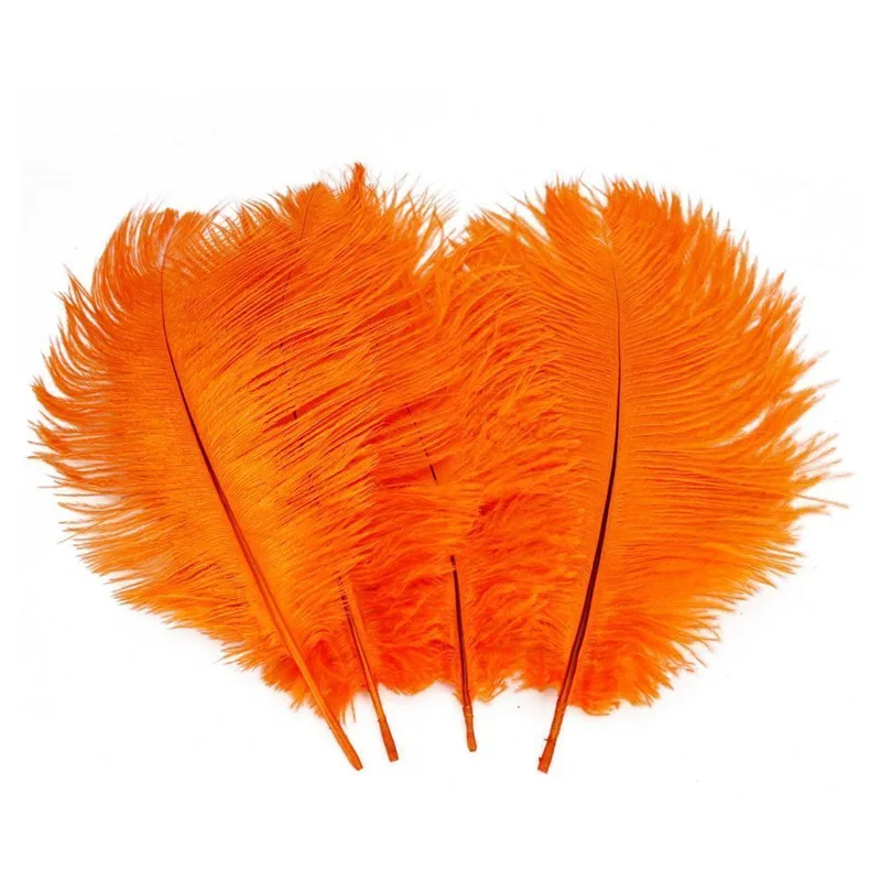 20-25cm New Orange Ostrich Feathers for Halloween Decorations