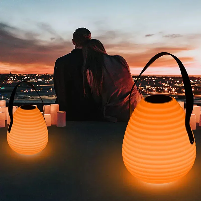 New Design Portable Camping Lamp Screw Thread Charging Hanging Lamps Emergency Lighting Bright Camping Tent Night Lights