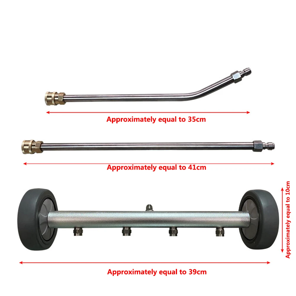 2 in 1 Car Cleaner Under carriage Surface Washer for High Pressure Water Washer with 360 rotating Wheel