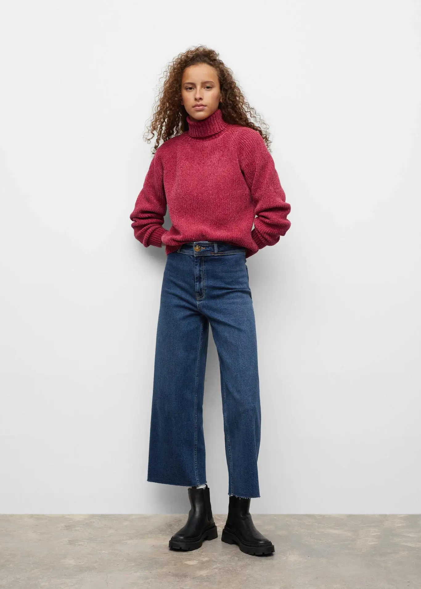 2022 New Trend Rolled Neck Long Raglan Sleeve Straight Design Half Cardigan Knit Top Winter Sweater for Women